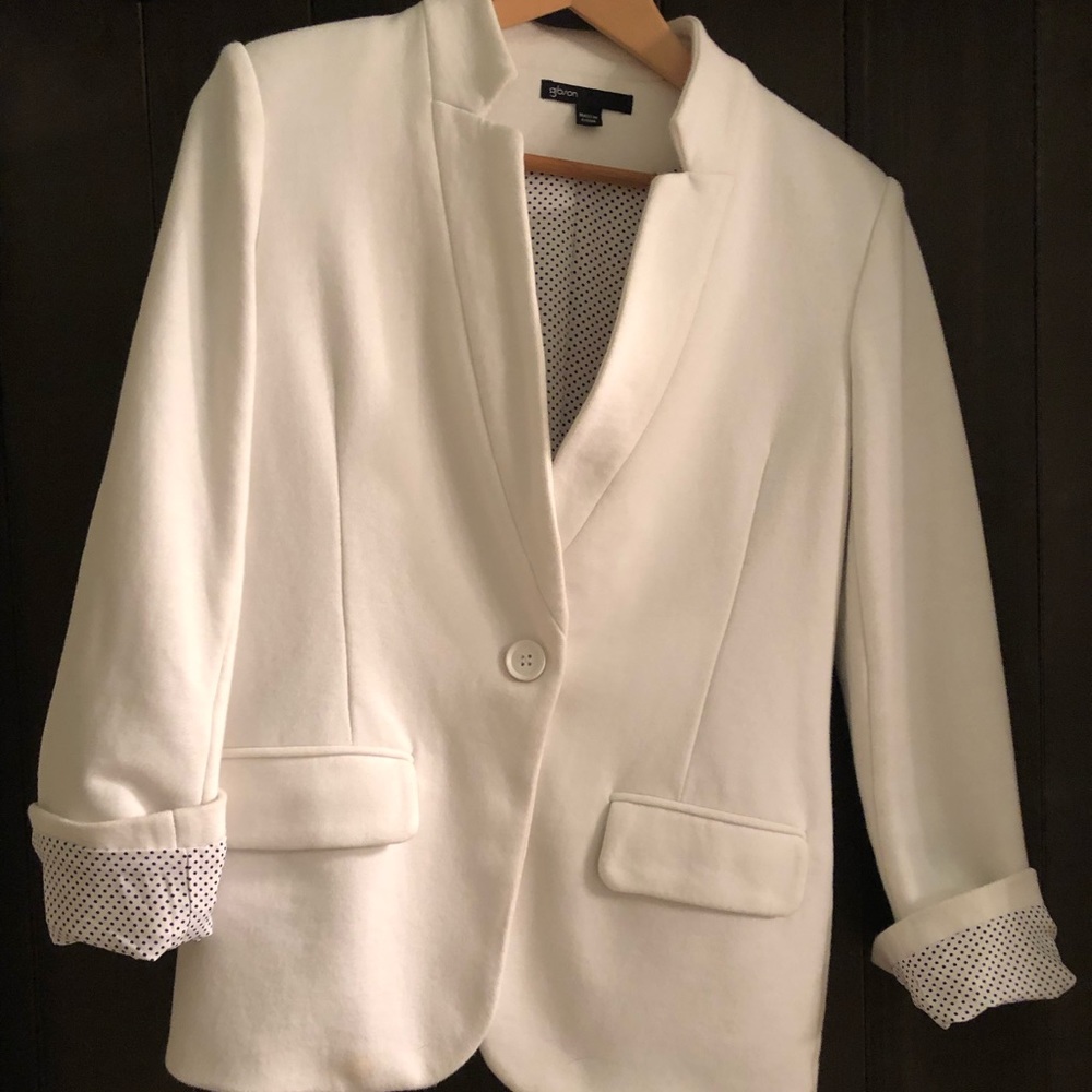 Gibsonlook Notch Blazer White, size small